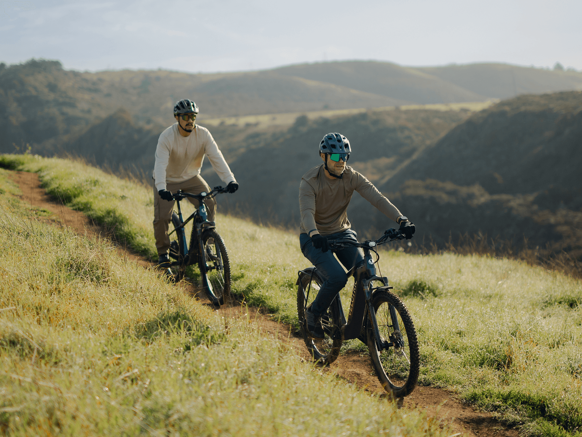 Velotric riders on a trail
